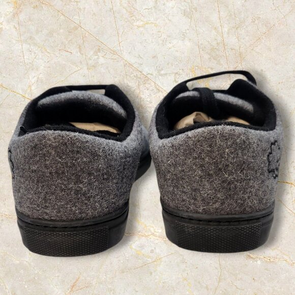 Baabuk Wool Sneakers Gray and Black Women's Size EU 39 US 8.5/9 EUC in Box - Picture 5 of 9